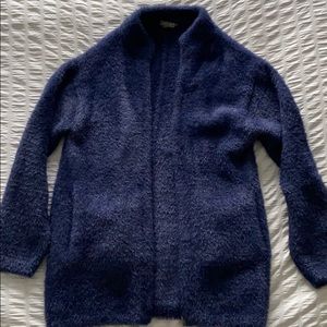 JCrew Point Sur Teddy Coat - Navy Small
